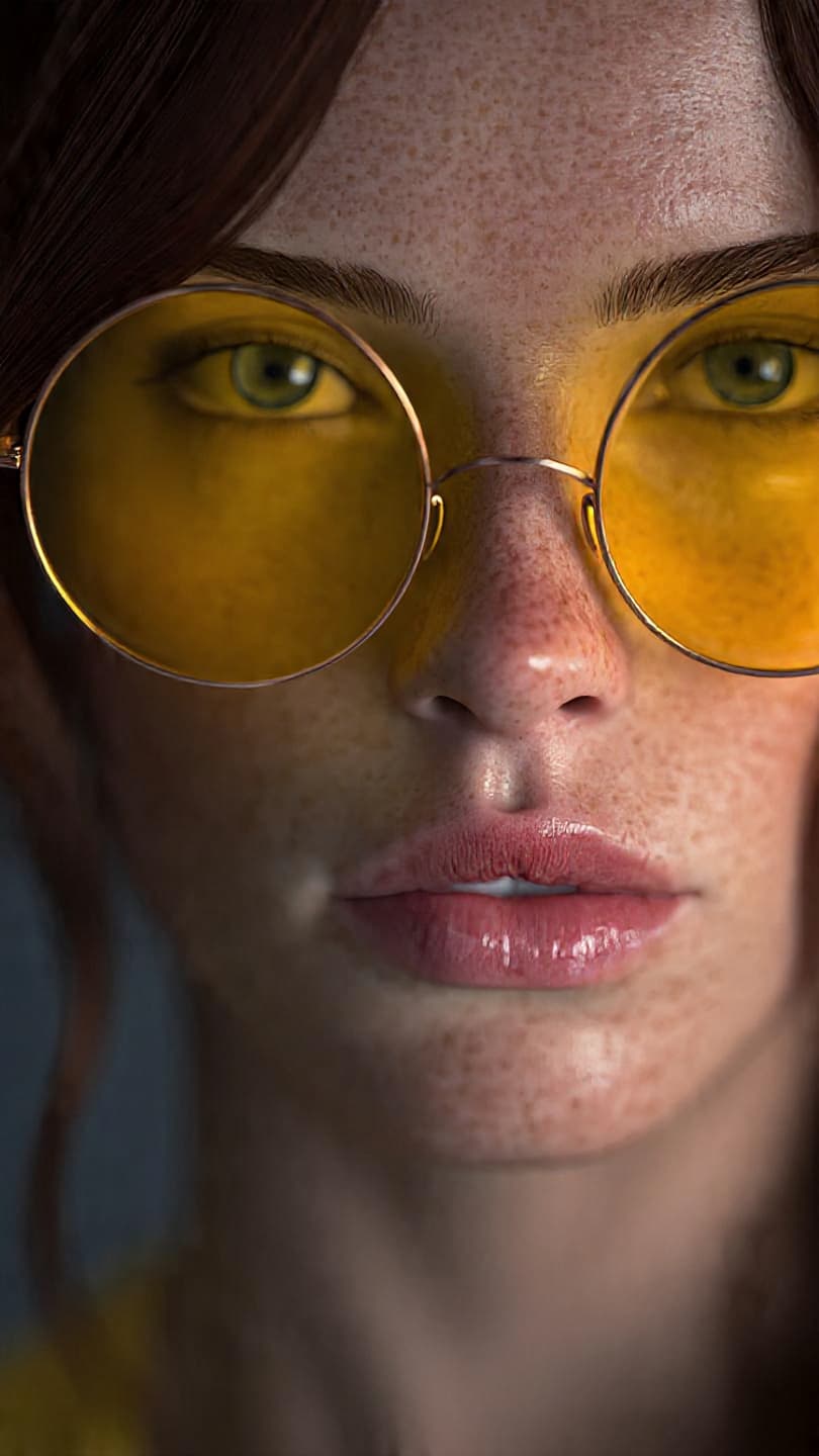 Modelo de lentes visão simples